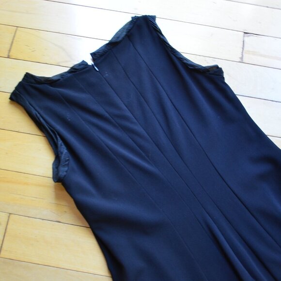 Piazza Sempione Black Wool Sleeveless Dress IT 42 - Picture 14 of 14